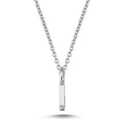 Nuran - Bogstav Vedhæng, I - 14 Kt. Hvidguld