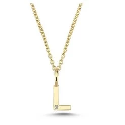 Nuran - Bogstav Vedhæng, L - 14 Kt. Guld