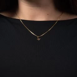 Nuran - Bogstav Vedhæng, W - 14 Kt. Rødguld