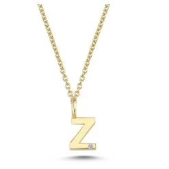 Nuran - Bogstav Vedhæng, Z - 14 Kt. Rødguld