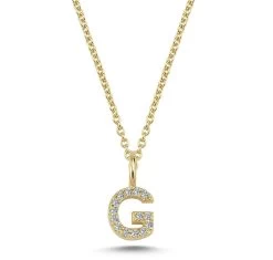 Nuran - Bogstav Vedhæng, G -14 Kt. - Rødguld