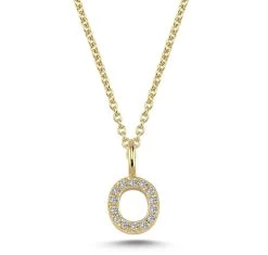 Nuran - Bogstav Vedhæng, O - 14 Kt. Rødguld