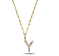 Nuran - Bogstav Vedhæng, Y - 14 Kt. Rødguld