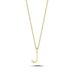 Nuran - Bogstav Vedhæng, J - 14 Kt. Guld