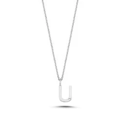 Nuran - Bogstav Vedhæng, U - 14 Kt. Hvidguld