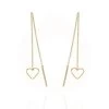 Gold Collection - Hjerte Ørekæder - 14 Kt. Guld -Gavefest VO 612 585 1