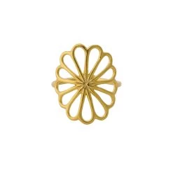 Pernille Corydon - Bellis Ring, Large - Forgyldt Sølv